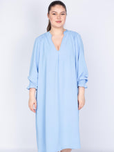 Lang skjortekjole med smock